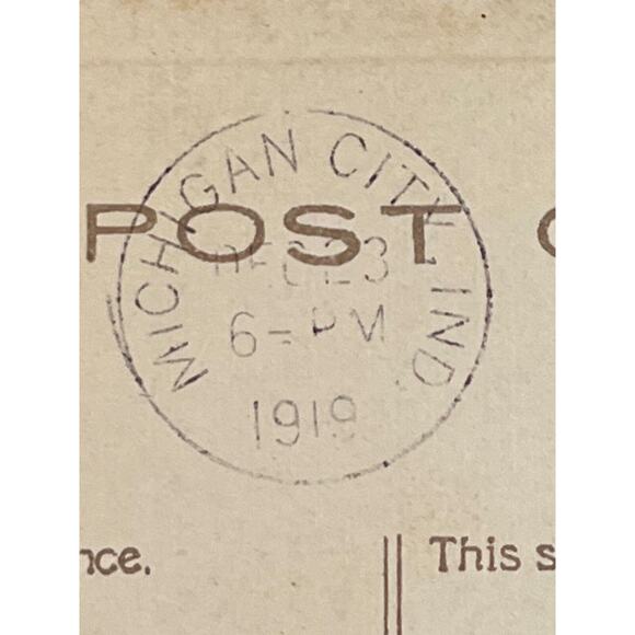 Antique 1919 Ephemera Postcard New Year Wishes Dutch Girl Boy Humor E Bergman - Picture 6 of 7